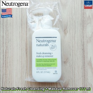 Neutrogena® Naturals Fresh Cleansing + Makeup Remover 177 ml นูโทรจีนา คลีนซิ่ง + เมคอัพรีมูฟเวอร์ ทำความสะอาดผิวหน้า