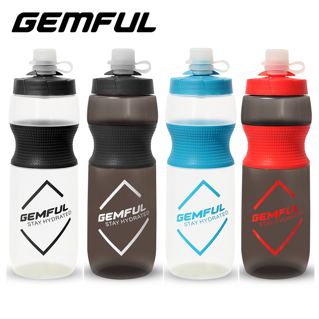 Gemful ขวดน้ําดื่ม ไร้ BPA ขนาด 750 มล. พร้อมฝาปิด สําหรับจักรยานเสือภูเขา