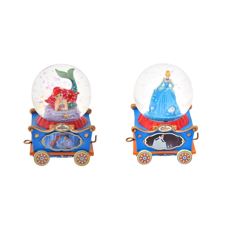 [Set 2 ชิ้น] Ariel and Cinderella Snow Globe Mini Dolly