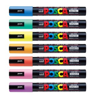[ส่งจากญี่ปุ่น] Uni ปากกามาร์กเกอร์ 1.8-2.5 มม.7 สี