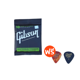 [ ใส่โค้ด JUNINC30 ลดเหลือ33 บาท]สายกีตาร์โปร่ง Gibson ชุด เบอร์10,สายกีตาร์ไฟฟ้า 09, guitar strings,ฟรีปิคกีตาร์อย่างดี