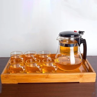 กาน้ำชงชา มีที่กรองสแตนเลส ถ้วยชากา กากรองชาขนาดน้ำชา 750ml Glass teapot