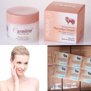 Careline Placenta Cream with Collagen &amp; Vitamin E (ฝาสีส้ม)