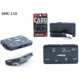 Card Reader + Hub USB2.0 3ช่อง Gearmaster รุ่น GMC-110