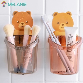 Bathroom Cartoon Cute Bear Cosmetic Brush Toothbrush Storage Rack Drain Rack