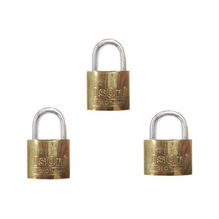 กุญแจคีย์อะไลท์ ISONคีย์อะไลท์38/3 38 MM PB 3 ตัว/ชุดISON 38MM KA38/3 PB KA PADLOCK 3EA/SET