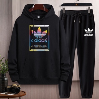 #L148+CKH203Bชุดเสื้อแขนยาวกันหนาวเสื้อฮู้ด+กางเกงขายาว.ลายแฟชั่นสวยน่ารัก มีหลายสีหลายไซส์เลือกได้ (S-3XL）