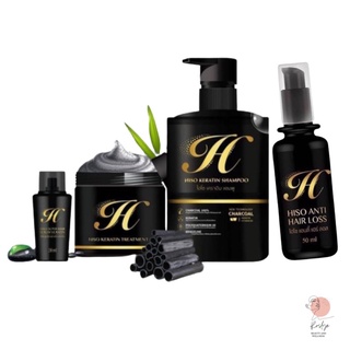 HISO Keratin ไฮโซ เคราติน เซ๊ต 4 ชิ้นสุดคุ้ม สินค้าของเเท้💯❣️แชมพู,ทรีทเม้นท์,เซรั่ม,สเปรย์ปลูกผม