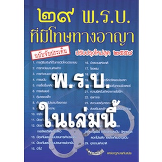 พระราชบัญญัติอุทยานแห่งชาติ ใน 29 พ.ร.บ.ที่มีโทษทางอาญา