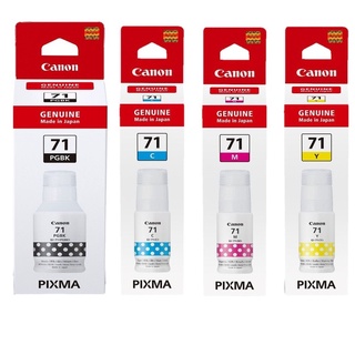 หมึกเติม Original 100% Ink Bottle Canon GI-71 BK,C,M,Y