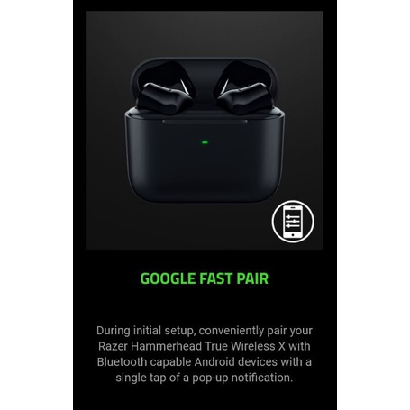 [ร้านค้าในพื้นที่]หูฟัง Razer Hammerhead True Wireless X-Earbuds หูฟังเกมมิ่ง เล่นเกมส์ไม่ดีเลย์ พร้อมกล่อง หูฟังไร้สาย
