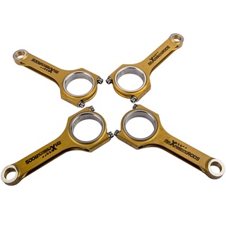 4x Titanizing Racing Connecting Rods Conrods For VW Golf Jetta Passat for Audi 1.4 TSI TFSI EA211 ARP2000 Bolts A4 B9 1.