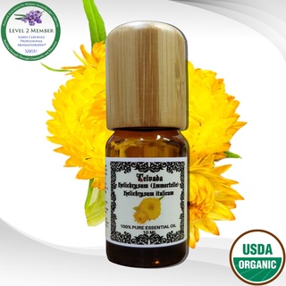 Helichrysum (Immortelle) USDA Organic Essential Oil  น้ำมันหอมระเหย เฮลิคริซัม อิมมอร์เทล ออร์แกนิค