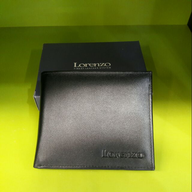 กระเป๋าสตางค์ผู้ชายหนังแท้ ใบสั้น  ยี่ห้อ Lorenzo (11031)