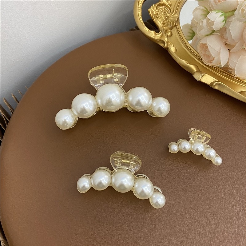 ซื้อ 1 แถม 5 ฟรี (คุ้มสุดๆ!)กิ๊บหนีบผม ประดับไข่มุก ทรงเรขาคณิต สไตล์เกาหลี สำหรับผู้หญิง