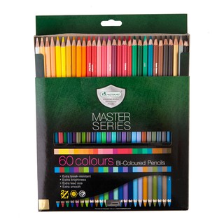 Master Art ดินสอสีมาสเตอร์อาร์ต 2 หัว 60 สี รุ่นมาสเตอร์ซีรี่ย์