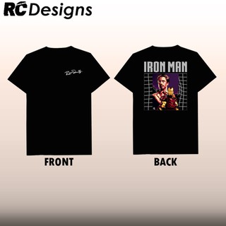 เสื้อไอรอนแมนกับโรเบิร์ต ดาวนีย์ ซิกเนเจอร์ (Unisex - โพลีคอตตัน) 5Ou