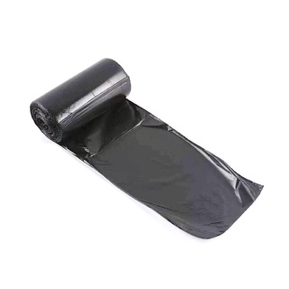 ถุงขยะ หูหิ้ว 1 ม้วน (100 ถุง) สีดำ ถุงขยะ Garbage bag with handle 1 roll (100 bags) black