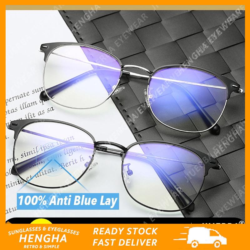 【HENGHA】ขายส่ง 100% ป้องกันแว่นตาสีฟ้าผู้หญิง / ผู้ชายแว่นตาโลหะที่มีคุณภาพสูง