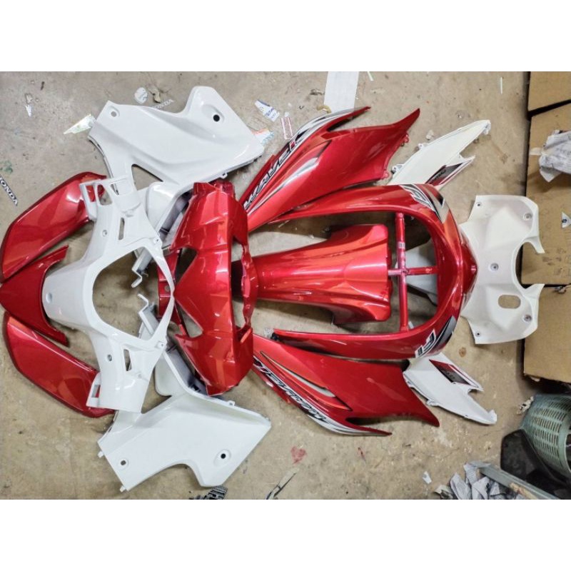 ชุดสีเวฟ110i สีขาวแดง พร้อมส่ง