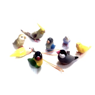 8 Birds Animal Model Garden Decorations Figurine Home Decor