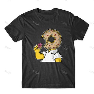 เสื้อยืดผ้าฝ้ายพิมพ์ลายขายดี เสื้อยืดคอกลม ผ้าฝ้าย 100% พิมพ์ลาย I Like Donut สําหรับผู้ชาย