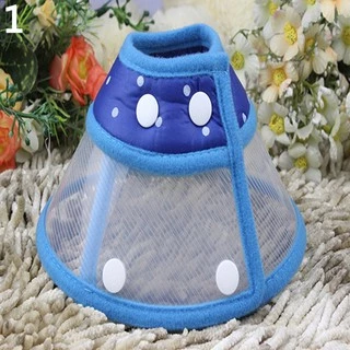 [JS] Puppy Pet Dog Cat Comfy Cone Neck Collar Anti-Bite Medical Recovery Protection