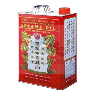 มังกรคู่ น้ำมันงาจีน ขนาด 3ลิตร Sesame Oil Double Dragon Chinese Style