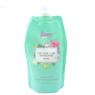 ทรีทเม้นท์ล็อคสีผม Gosen The Hair Care Sleekliner Mask เพิ่มความเงาและเชื่อมแกนผม ขนาด 500 ml