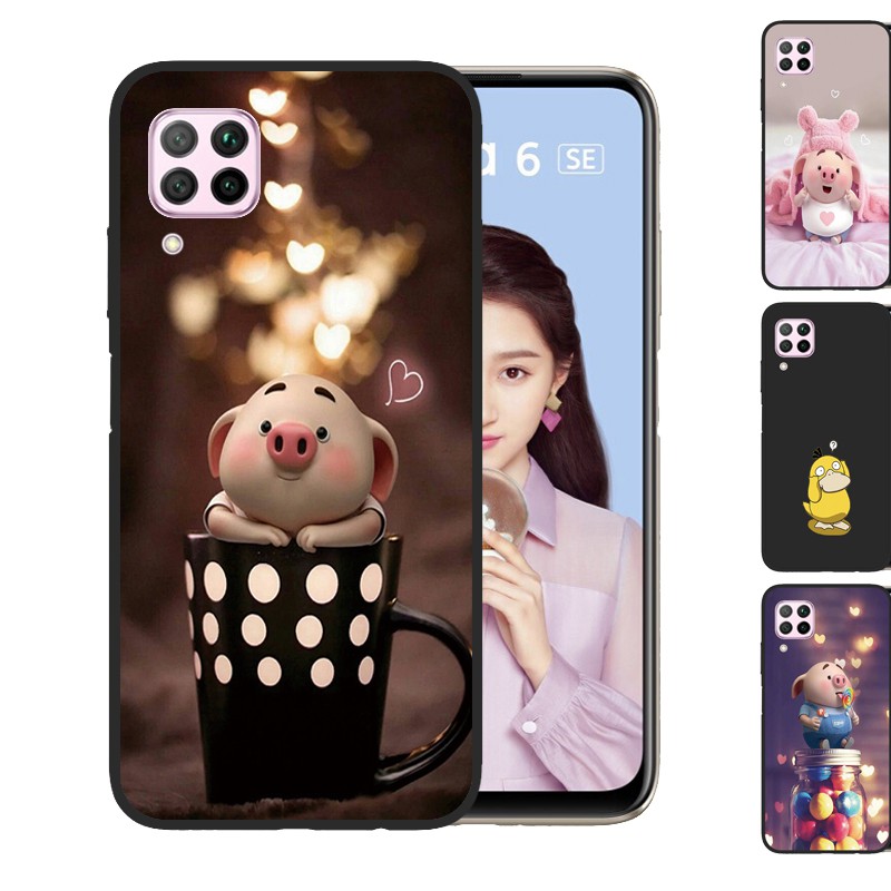 Huawei Nova 7i Nova 6 7 SE 5T 4E 3i 3E Silicone Phone Case เคสโทรศัพท์ เคสซิลิโคน Pig fart Cover