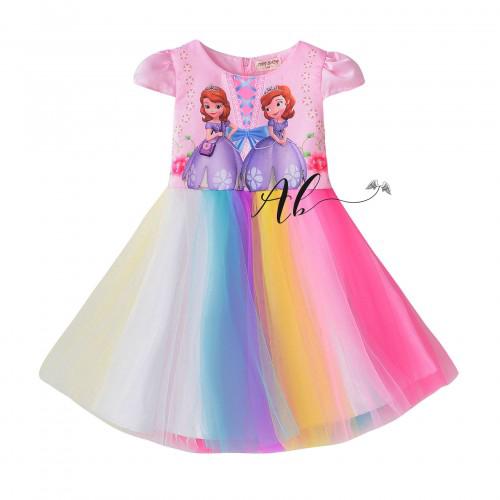 Angel Baby Sofia Rainbow Tulle ชุดเดรส (2 สี)