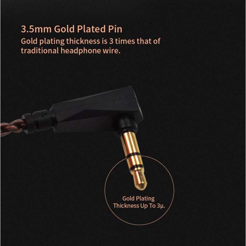 สายอัพเกรด KZ สายสีน้ำตาลแบบ สำหรับหูฟัง KZ ขั้วแบบ 2 Pin แบบBรุ่นที่ใช้ร่วมกันAS10，ZS10，ZSR，ZST，ES4，ES3，ED12，BA10 แบบCรุ่นที่ใช้ร่วมกันKZ-ZSN，ZSN PRO，ZS10 PRO，ZSX