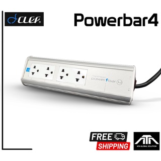 ปลั๊กราง กันไฟกระชาก ยี่ห้อ Clef Powerbar 4 Port Power Bar 4 (2021) Silver CLEF PURE POWER 4 Silver รับประกัน 3 ปี