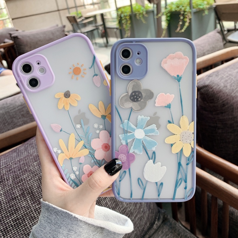 PRINTING HYBRID flower 4 case realme c21y c25y c1 c2 c31 c35 narzo 50a prime VIVO Y15S