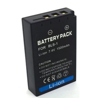 แบตเตอรี่กล้องโอลิมพัส Battery รุ่น BLS-1 1500mAh for Olympus E400 E410 E420 E600 E620 EP1 EP2 EP3 EPL1 EPL3 EPM1 ...