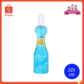 Caring Spray Net Hair Spy แคริ่ง สูตรแข็งอยู่ทรง สีฟ้า 220 ml.