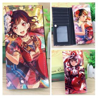 Anime BanG Dream Synthetic Leather Wallet PU Long Purse with Button Girls Band