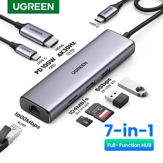 Ugreen อะแดปเตอร์ฮับ USB C 4K Type C เป็น HDMI RJ45 USB 3.0 PD 100W SD TF สําหรับ MacBook Pro Air iPad Pro M1 M2 PC