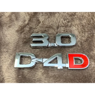 3.0 D4D TOYOTA FORTUNER VIGO เลข อักษร LOGO แก้มข้าง กระบะ