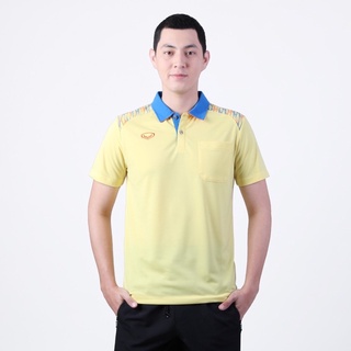 Grand Sport เสื้อคอปกชายพิมพ์บ่า รหัส : 012576 สีเหลือง