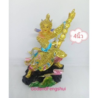 อุ่ยท้อผ่อสัก/พระเวทโพธิสัตว์ มีหน้าที่รักษา ปกป้องและปราบปรามพวกปีศาจมารร้ายที่มารังควานพระศาสนา สูง 4 นิ้ว