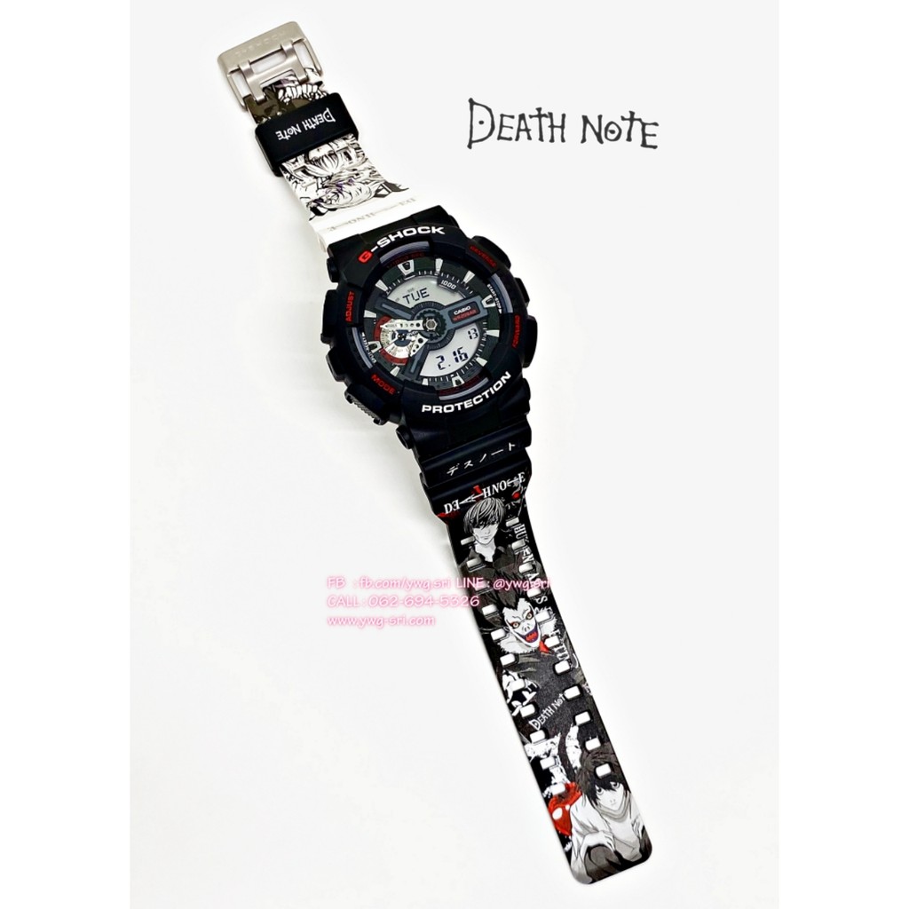 G-SHOCK CUSTOM Death Note (GA-110) นาฬิกาข้อมือ กันน้ำ ดีไซน์สวย มีสไตล์ ทนทาน ใช้งานได้นาน สินค้าคุ