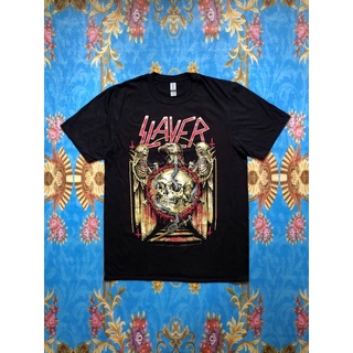 ผ้าฝ้าย 100%🎸SLAYER  เสื้อวง Slayer สินค้านำเข้า ลิขสิทธิ์แท้S-3XL