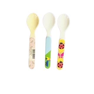 [ใส่โค้ด INCM8LE ลดอีก 50% ]ช้อนส้อม ช้อนเด็กเมลามีน ศรีไทยซุปเปอร์แวร์ สุ่มลาย ( ไม่มีลายการ์ตูน )