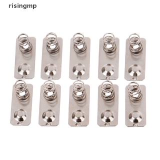 [risingmp] อะไหล่แผ่นสปริงแบตเตอรี่โลหะ สีเงิน 21x9 มม. 10 ชิ้น ♨เปิด