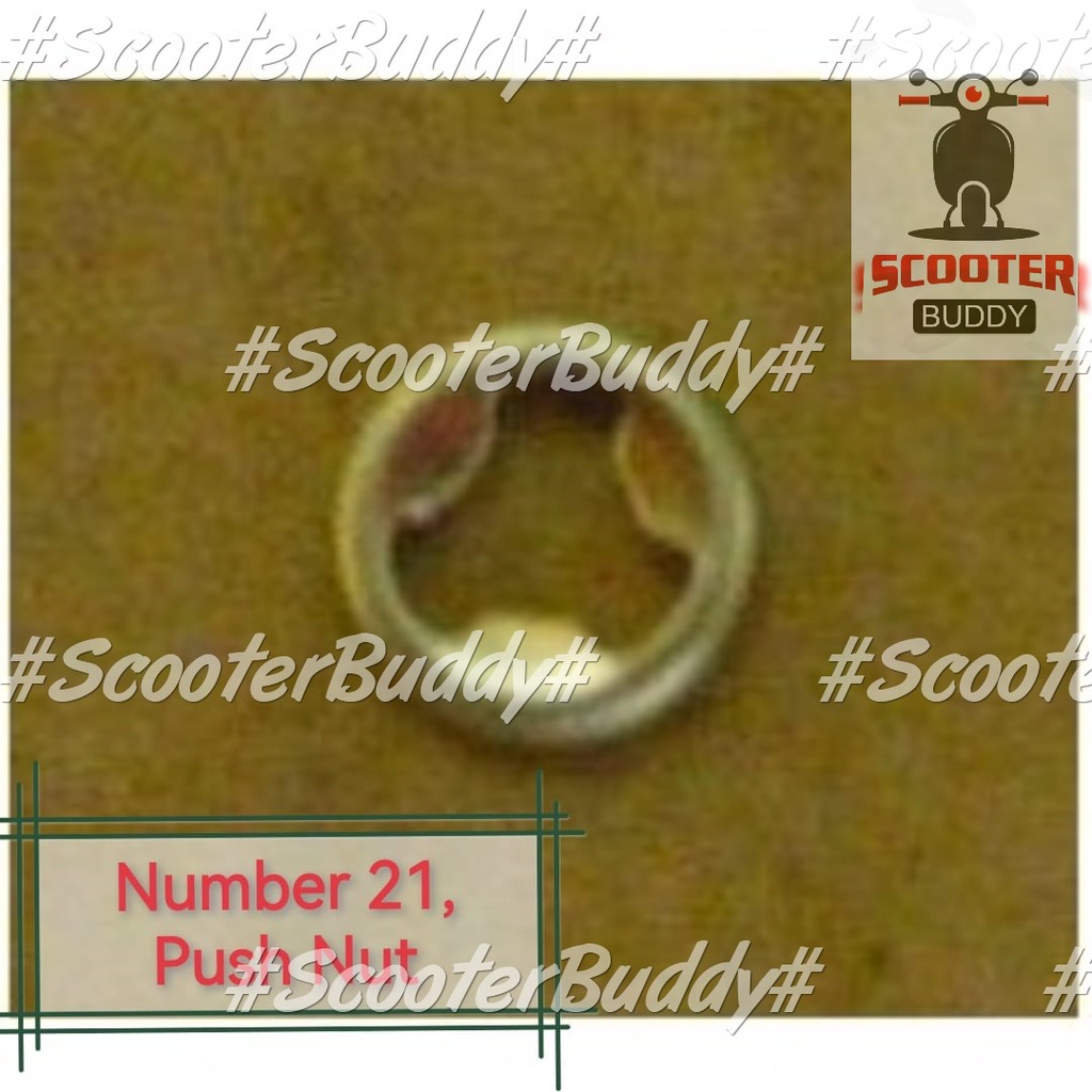 SYM (NO.21) PUSH NUT / CLIP (16712-M9Q-000) Symphony EVO250i / Cruisym / New EVO 250i