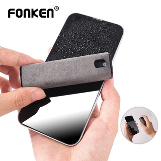 Fonken 2 In 1 สเปรย์ไมโครไฟเบอร์ แบบพกพา สําหรับทําความสะอาดหน้าจอโทรศัพท์มือถือ แท็บเล็ต PC