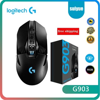 Logitech G903 Lightspeed เมาส์เกมมิ่งไร้สายพร้อม Hero 25K Sensor 16K Dpi