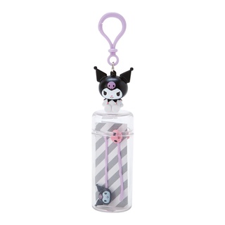 กิ๊บติดผมพร้อมกล่องใส่และที่ห้อย 1 Set มี 4 ชิ้น ลาย Kuromi ku / Kuromi