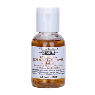 แท้💯 40 ML Kiehl’s Calendula Herbal-Extract Toner (Alcohol-free) 40 mL